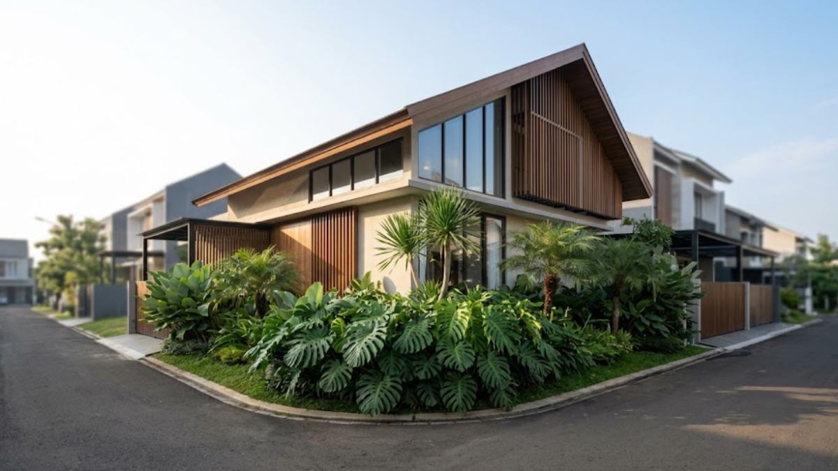 Arsiteku desain bangun tahap perencanaan lahan untuk rumah idaman.