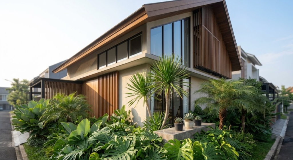 Arsiteku desain bangun tahap perencanaan lahan untuk rumah idaman.