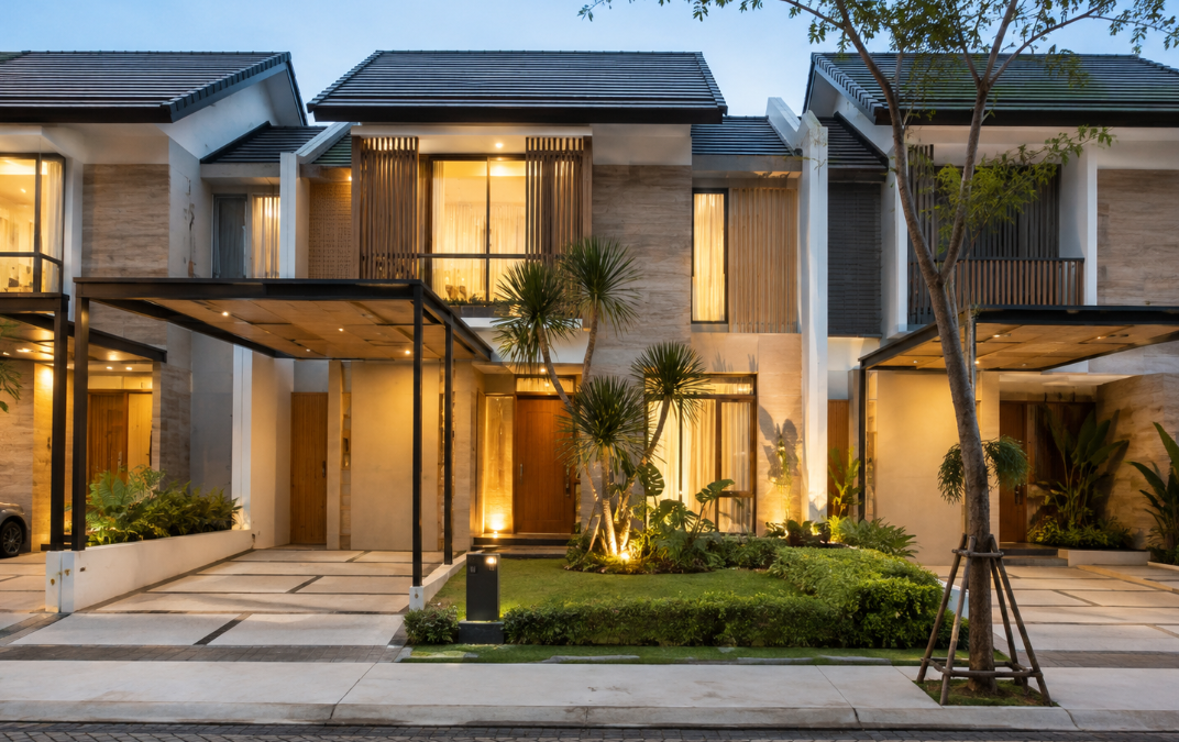 Arsiteku desain bangun tahap perencanaan lahan untuk rumah idaman.