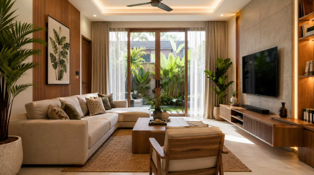 Hasil akhir rumah sehat nyaman oleh layanan arsiteku desain bangun.